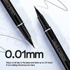 0.01mm Ultrafine Liquid Eyebrow Pencil to Create Thin to Thick Micro Hair-like Eyebrow, Instant Lift Eyebrow Color, Long-lasting Waterproof Natural Look Eyebrow Pen (#02 Dark Brown)