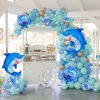 Shark Birthday Decorations, Blue Shark 7 Balloon Number, Sea Animal Balloons, 7 Year Old Girl Birthday Decorations, Ocean Birthday Party Decorations (7)
