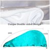 Chloven Satin Microfiber Hair Towel Wrap for Women - Anti Frizz Hair Turbans for Wet Hair,Super Absorbent & Lightweight Hair Wrap Towels，Hair Drying Towel for Curly Long Hair with Button