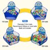 LOJETON Kids Ball Pit, Pop Up Children Play Tent, Toddler Ball Pool Baby Crawl Playpen with Basketball Hoop, Portable Toys Gifts for Girls Boys - Balls Not Included, 4ft/120cm, Ocean