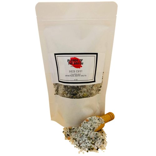New Orleans' Style HEX OFF Uncrossing Jinx Breaker Hand-Blended Spiritual Bath Salts by Blends of the Bayou | 6-OZ