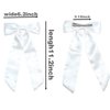 AOREAS 3Pcs Bowknot Hair Bows for Women Soft Silky Stain Bow Hair Clips with Long Tail,Black White Pink Bow Alligator Hair Ribbon Barettes Party Wedding Prom Daily Wearing Hair Accessories