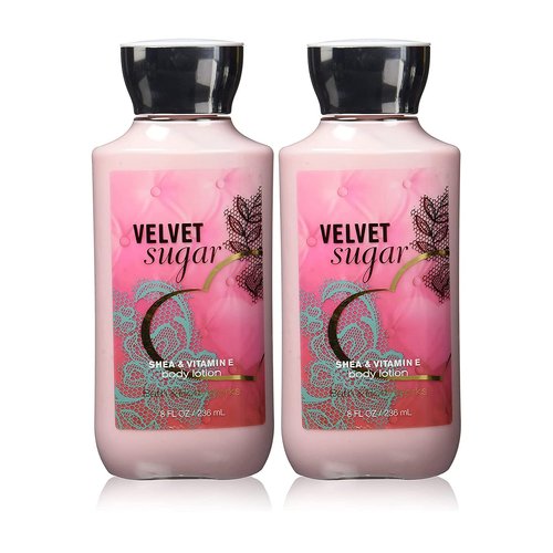 Bath and Body Works Velvet Sugar 2 Pack Super Smooth Body Lotion 8 Oz (Velvet Sugar)
