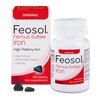 Feosol Original Iron Supplement Tablets, Non-heme, 325mg Ferrous Sulfate (65mg Elemental Iron) per Iron Pill, 1 Per Day, 120ct, 4 Month Supply, For Energy and Immune System Support, Made in USA