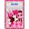 Tara Girls Self Hinge Bow Hair Barrettes - Pinks - 18 Pcs.