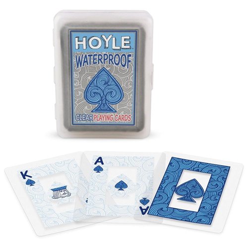 Hoyle Waterproof Clear Playing Cards (2- Pack)
