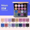 zeesea The British Museum Egypt Collection Eyeshadow Shimmer Matte Glitter 16 Colors Eyeshadow Palette (#09 Crystal Skull)