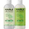 Tea Tree Shampoo and Conditioner Set - Sulfate Free Clarifying Shampoo and Conditioner for Oily Hair & Scalp Care with Australian Tea Tree Oil - Complete Dry Scalp Treatment for Build Up (8 Fl Oz)