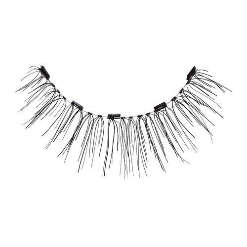 KISS Magnetic Eyeliner & Lash Kit, Lure, 1 Pair of Synthetic False Eyelashes With 5 Double Strength Magnets and Smudge Proof, Biotin Infused Black Magnetic Eyeliner with Precision Tip Brush