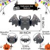 Black Bat Balloons Halloween Balloons Halloween Bat Balloons for Halloween Theme Party Supplies Spooky Party Decor Birthday Halloween Party Decorations Supplies Balloon Sets-3 Pcs