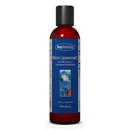 Allergy Research Group Micro Liposomal C 1000mg Supplement - Liquid Vitamin C, Sunflower Phospholipids, Sodium Ascorbate, Organic, Bioavailable, Non-GMO - 4 Fl Oz