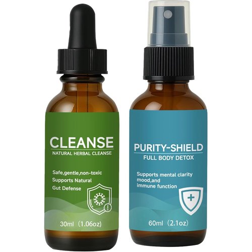 Wellvia Gut Cleanse - with Black Walnut Hull, Wormwood, Barberry Root and Clove, Gut and Colon Support, Non-GMO for Women & Men (A Set)