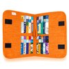 Card Binder Compatible with Yoto Player Cards, 20 Pockets for up to 60 Cards, Portable Trading Card Album Folders, Compatible with Yugioh, MTG and other TCG, Orange