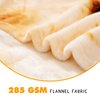 CASOFU Burritos Tortilla Throw Blanket, Double Sided Giant Flour Blanket, Novelty Tortilla Throw Blanket for Your Family, 285 GSM Soft and Comfortable Flannel Taco Blanket.(Beige, 47 inches)