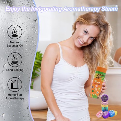 Shower Steamers Aromatherapy,10-Pack with Eucalyptus,Lavender,Shower Bombs for Men and Women - Perfect for Mothers Day Gifts, Presents for Girlfriend, Mom Birthday Gifts from Daughter Son