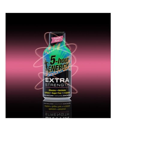 5-hour ENERGY shot, Extra Strength, Tropical Burst, 1.93 Ounce, 12 Count