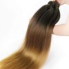3 Tone Pre Stretched Braiding Hair 28 inches 6 Bundles Professional Braids Hair Extensions Synthetic Crochet Braiding Hair 1b-30-27