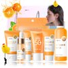 Skincare Kits Vitamin C Girls Gifts - Skin Care Set - Hydrating Gift Set for Women with Cleanser, Sunscreen, Toner, Serum, Face & Eye Cream - Skin Care for Teens 10-12 (One Size, 8PCS Vitamin C Scent)