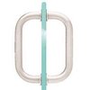 CRL 6" Brushed Nickel Tubular Back-to-Back 3/4" Diameter Shower Door Pull Handles