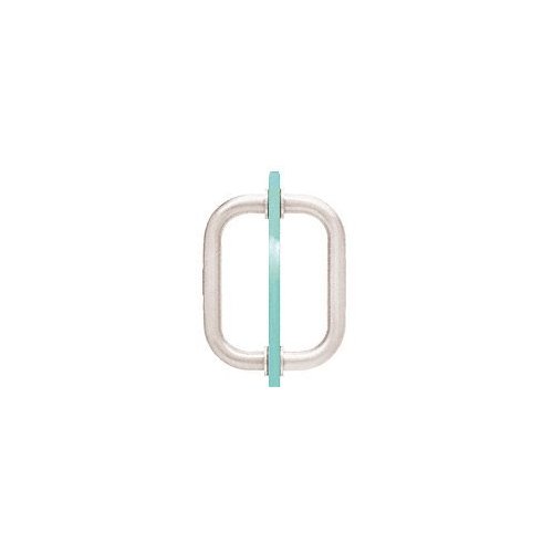 CRL 6" Brushed Nickel Tubular Back-to-Back 3/4" Diameter Shower Door Pull Handles