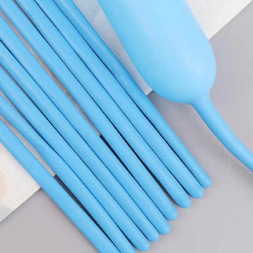 260 Balloons Light Blue, Thickened 100 Pack Long Balloons Twisting Skinny Magic Balloons for Balloon Arch Animals Clown Kids Birthdays Party Baby Shower Bachelorette Weddings Decorations Supplies