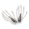 10Pcs Skeleton Hands Hair Clips 3 inch Hand Bone Shape Hair Clips Halloween Party Hair Accessories, White