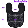 KUNBEIEN Hair Dye Collar, Salon Hairdressing Hair Cutting Cape, Styling and Hair Cutting Salon Supplies, Waterproof Silicone Neck Guard, Perfect for Home and Professional Hair Coloring (Black)