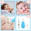 Baby Grooming Kit, Infant Safety Care Set with Hair Brush Comb Nail Clipper Nasal Aspirator Ear Cleaner,Baby Essentials Kit for Newborn Girls Boys (Blue-25 in 1)