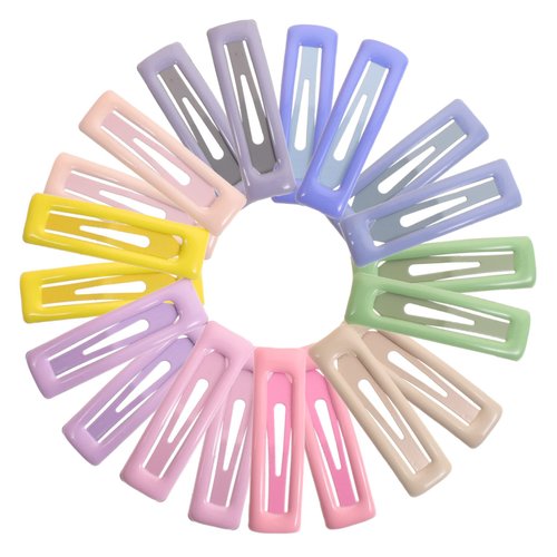 minkissy Colorful Snap Hair Clips 20PCS Hair Clips for Toddler Girl Hair Barrettes Cute Hairpins Color Hair Accessories for Girls Women