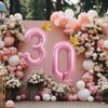 Pink 5 Balloon 40 Inch,Giant Number Balloon Mini Crown Balloon Set for Girl 5th Birthday Party Decorations,Five Years Old Birthday Pink Party Theme Decorations,Pink Foil Mylar Birthday Digital Balloon