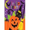 Witch's Halloween Trick Or Treat Crew Disposable Beverage Paper Napkins, 5"x 5" Pack of 36.