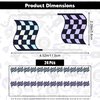 24Pcs Checkered Flag Cupcake Toppers,Glitter Race Car Cake Decorations, Black and White Racing Flags Cupcake Picks for Car Theme Party Supplies Baby Shower Kids Boys Birthday Party Supplies