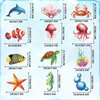 42 Pieces Sea Animals Hanging Swirl Decorations，Ceiling Decor Ocean Themed Party，Tropic Fish Beach Party Favors Supplies