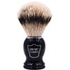 Parker’s 100% Silvertip Badger Bristle Shave Brush – Brush Stand Included (Black Handle)