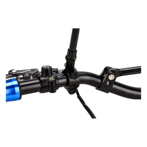 kemimoto 10MM 7/8" Universal Motorcycle Black Aluminum Handlebar Mirror Mount Clamps, 2 Pack