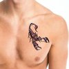 3D Scorpion Temporary Tattoos Temporary Tattoos Stickers Fashionable Fake Tattoos Removable Waterproof Body Art Tattoo Stickers for Men Women Teens Girls Boys, Makeup Body (Scorpion)