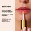 Winky Lux Barely There Sheer Tinted Lip Oil, Hydrating Lip Gloss Tint, Tinted Coral Glossy Lip Balm, Juicy Non Sticky Lip Gloss, Orange Lip Oil & Lip Tint with Jojoba Oil, Flush