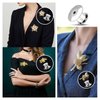 20PCSLocking Pin, Backs LockingPin,Keepers Clasp,Flat Head clamp,Needle Back Lock,Suitable for brooches, Lapels, Badges, Enamel Needles and DIY Crafts,Without Needle