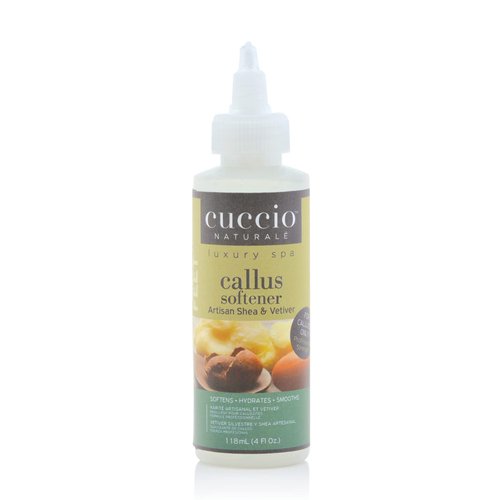 Cuccio Naturale Professional Strength Callus Softener Treatment - Aids In Fast And Easy Removal Of Hard Skin - Smoothens And Hydrates To Reveal Healthy Skin - Artisan Shea And Vetiver - 4 Oz