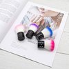 AUEAR, 4 Pack Multicolor Nail Powder Brush Nail Dust Brushes Nail Art Cleaner Brush Nail Art Cleaning Tools for Women and Girls