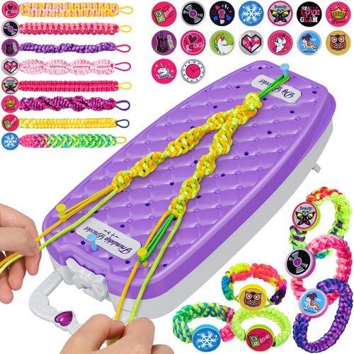 Dpai Friendship Bracelet Making Kit for Girls,DIY Arts and Crafts Toys,Jewelry String Maker Kit,The Best Birthday Gifts Ideas for Girls 6 7 8 9 10 11 12+ Years Old（Purple）