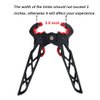 - QI HUO JU - Archery Bow Stand Folding Compound Bow Jack Kickstand Wide Limbs Bow Clamp Stands Ground Holder for Outdoor Hunting Shooting Accessories (Standard)