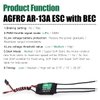 AGFRC 13A RC ESC Athlon Run Brushless Electronic Speed Controller 2-4S Lipo with 5V/2A BEC for Helicopter Fixed Wing Plane
