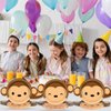 50 Count Monkey Paper Plates Zoo Monkey Shaped Disposable Plates Jungle Safari Animals Baby Party Plates Animal Theme Party Dinnerware for Gender Reveal Boy Girl Baby Shower Birthday Party Decorations