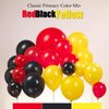 Red black yellow balloon garland kit 127pcs with Flash lightining Starburst mylar balloons for Cartoon superhero theme Race Car Party Theme birthday decorations