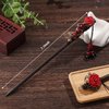 WILLBOND 2 Pieces Chinese Wooden Hair Sticks Retro Wooden Hairpins Japanese Classic Hair Chopsticks Handmade Flower Hair Accessories for Women Long Hair(Classic Style)