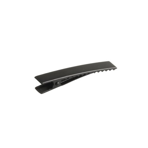 MAHAVIMOKSA 30pcs Black Flat Single Prong Alligator Hair Clips for DIY Craft (60MM/2.35")