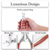 Podiatrist Toenail Clippers for Ingrown&Thick Toenails, alicates para uñas de pies, Luxury Wooden Handle Nail Clippers, Professional Toenail Cutter for Seniors, Men, Women