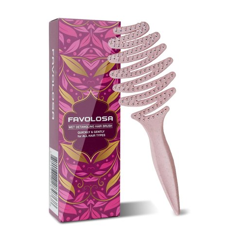 Unique Design Wet Detangling Speed Dry Hair Brush- Vented Design & Ultra Soft Bristles with Ergonomic Handle Manages Tangle and Uncontrollable Hair. Pain-Free. Christmas Stocking Stuffer Gift.