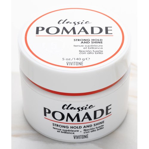 Vivitone Classic Pomade For Men 5 oz. - Strong Hold and Shine with a Fresh Scent. WATER SOLUBLE